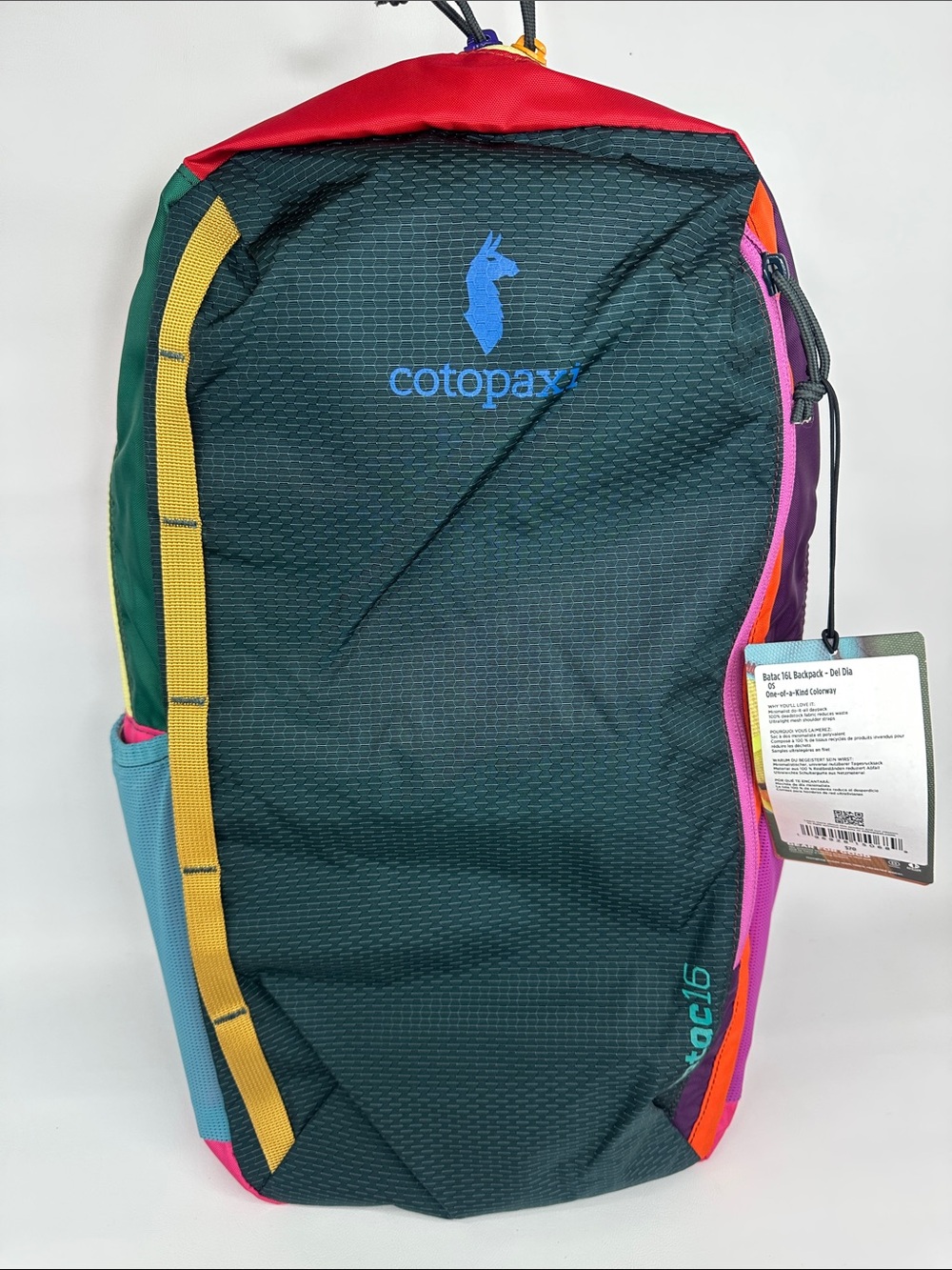 Rare Cotopaxi Batac Del Día 16L Backpack One-of-a-Kind Multicolor Lightweight